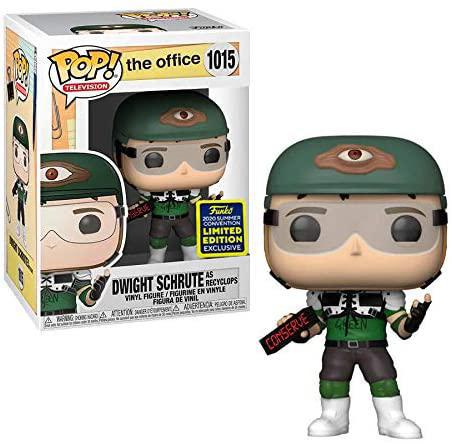 Pop Office Dwight Schrute as Recyclops with Helmet Vinyl Figure 2020 Summer Convention Exclusive