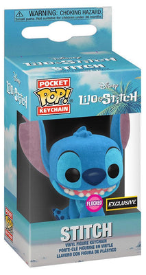 Pocket Pop Lilo & Stitch Stitch Flocked Vinyl Keychain Exclusive