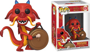 Pop Mulan Mushu with Gong Vinyl Figure