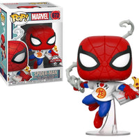 Pop Marvel Eat the Universe Spider-Man with Pizza Vinyl Figure BoxLunch Exclusive