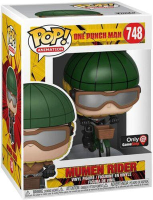 Pop One Punch Man Mumen Rider (with Bike) Vinyl Figure GameStop Exclusive