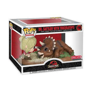 Pop Deluxe Jurassic Park Dr. Sattler and Triceratops Vinyl Figure Special Edition
