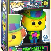 Pop Black Light Alice in Wonderland Mad Hatter Vinyl Figure Funko Shop Exclusive #1060