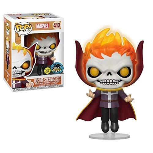 Pop Marvel Doctor Strange Ghost Rider GITD Vinyl Figure 2018 Comikaze Exclusive