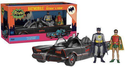 DC Heroes 1966 Batmobile Vehicle with Batman and Robin Action Figure