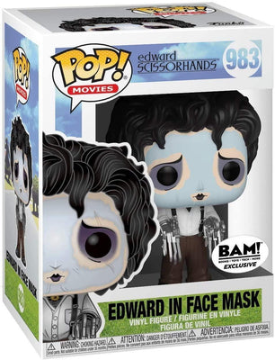 Pop Edward Scissorhands Edward in Face Mask Vinyl Figure Special Edition