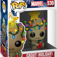 Pop Marvel Holiday Baby Groot w/ Decorations Vinyl Figure #530