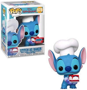 Pop Lilo & Stitch Stitch as Baker Vinyl Figure 2020 Fall Convention Exclusive #978