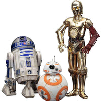 Star Wars Force Awakens C-3PO & R2-D2 with BB-8 ArtFX+ Statue