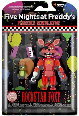 Five Nights at Freddy's Pizza Simulator Rockstar Foxy Action Figures