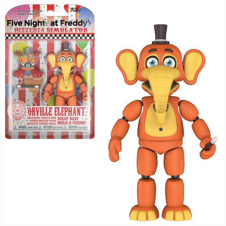 Articulated Five Night at Freddy's Pizza Sim Orville Elephant Action Figure