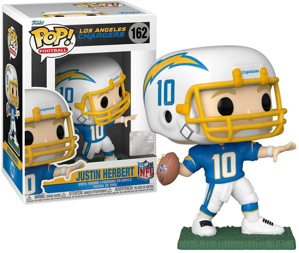 Pop NFL Los Angeles Chargers Justin Herbert Home Uniform Vinyl Figure #162