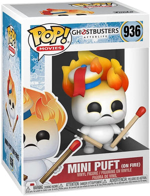 Pop Ghostbusters Afterlife Mini Puft on Fire Vinyl Figure