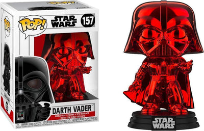 Pop Star Wars Darth Vader Red Chrome Vinyl Figure Target Exclusive