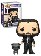 Pop John Wick John Wick Black Suit with Dog Buddy Vinyl Figure