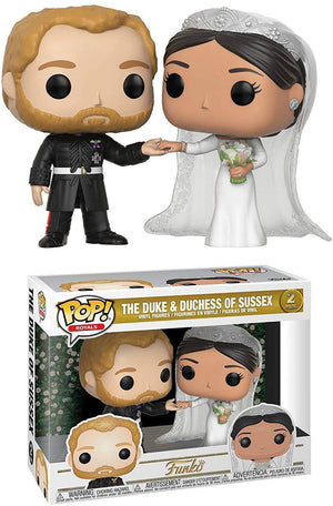 Pop Royal Duke & Duchess of Sussex Wedding Vinyl Figure 2-Pack