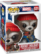 Pop Marvel Holiday Rocket Raccoon w/ Sleigh Vinyl Figure