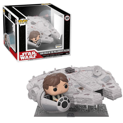 Pop Star Wars Han Solo with Millennium Falcon Deluxe Vinyl Figure Special Edition