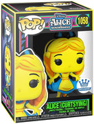 Pop Black Light Alice in Wonderland Alice Curtsying Vinyl Figure Funko Shop Exclusive
