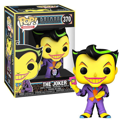 Pop Blacklight Batman Animated Series Joker Glow Vinyl Figure Hot Topic Exclusive