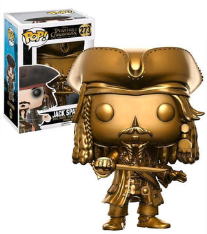 Pop Pirates of the Caribbean Jack Sparrow Gold Vinyl Figure Hot Topic Excusive