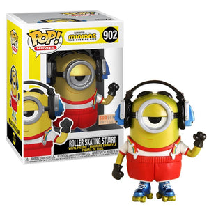 Pop Minions the Rise of Gru Roller Skating Stuart Vinyl Figure Special Exclusive