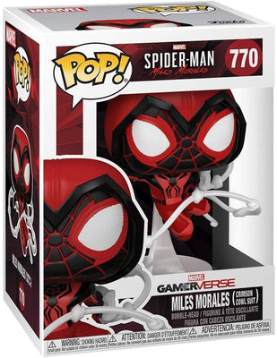 Pop Marvel Spider-Man Miles Morales Miles Morales Crimson Cowl Suit Vinyl Figure