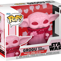 Pop Star Wars Valentines Grogu with Cookies Vinyl Figure