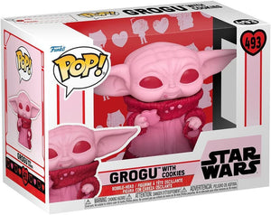 Pop Star Wars Valentines Grogu with Cookies Vinyl Figure