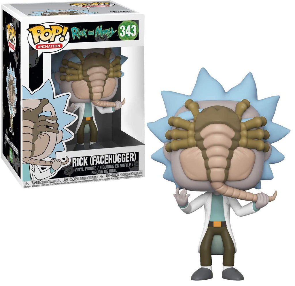 Pop Rick and Morty Rick with Facehugger Vinyl Figure Gamestop Exclusive
