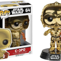 Pop Star Wars C-3PO Chrome Vinyl Figure Exclusive