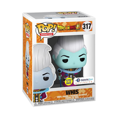 Pop Dragon Ball Super Whis Glow in the Dark Vinyl Figure Galactic Toys Exclusive #317