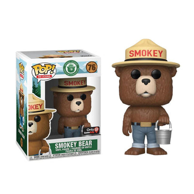 Pop Smokey Bear Smokey Bear with Bucket Vinyl Figure GameStop Exclusive