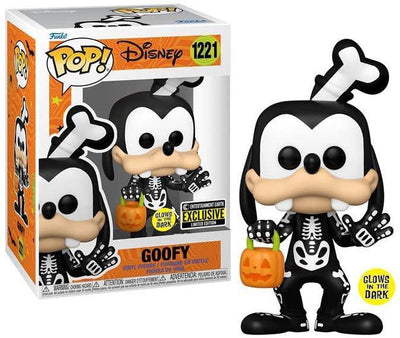 Pop Disney Skeleton Goofy Glow-in-the-Dark Vinyl Figure EE Exclusive #1221