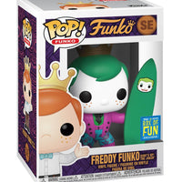 Pop Funko Freddt Funko Surf's Up the Joker Vinyl Figure 2019 Box of Fun Exclusive