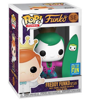 Pop Funko Freddt Funko Surf's Up the Joker Vinyl Figure 2019 Box of Fun Exclusive