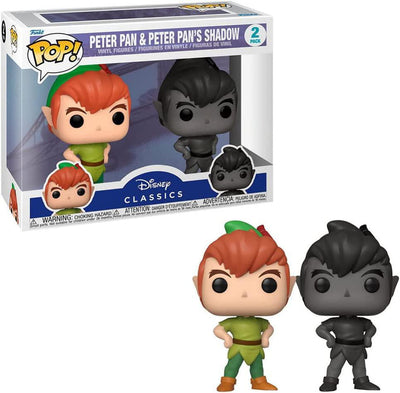 Pop Disney Classics Peter Pan & Peter Pan's Shadow Vinyl Figure 2-Pack Hot Topic Exclusive