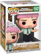 Pop Parks and Recreation Andy as Princess Rainbow Sparkle Vinyl Figure