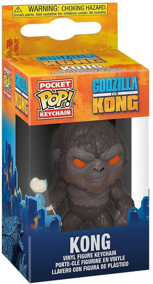 Pocket Pop Godzilla vs Kong Kong with Axe Vinyl Key Chain