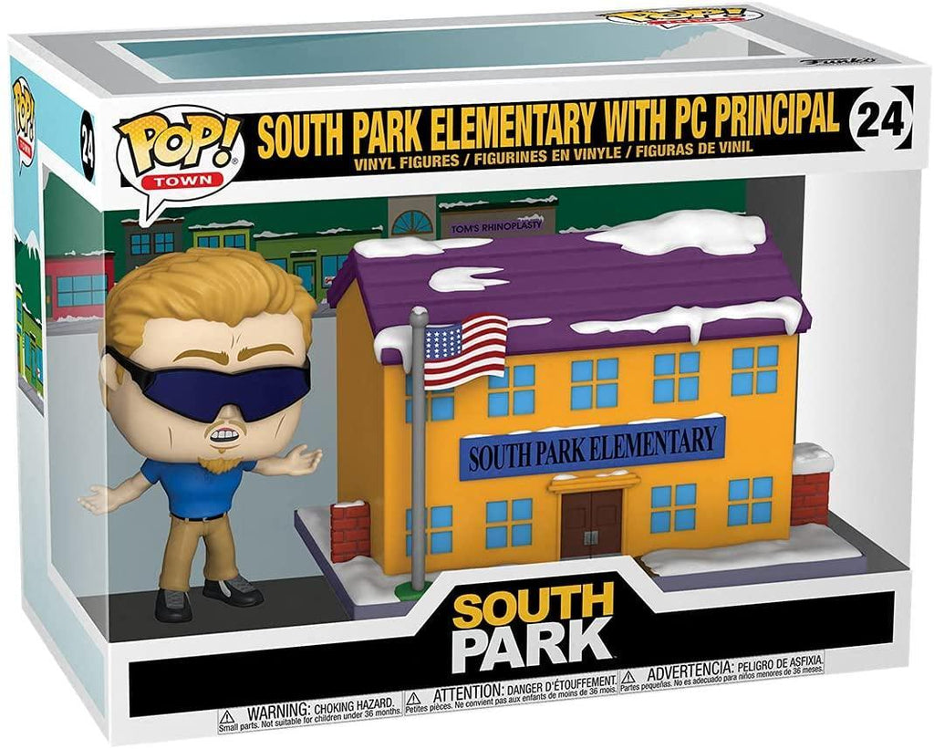 Pop Town South Park South Park Elementary with PC Principal Vinyl Figure