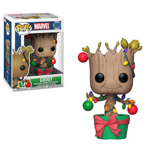 Pop Marvel Holiday Groot w/ Lights & Ornaments Vinyl Figure #399