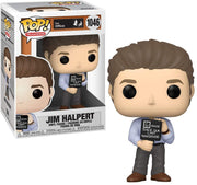 Pop Office Jim Halpert with Nonsense Sign Vinyl Figure