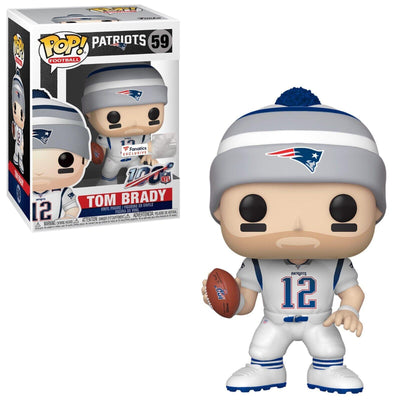 Pop NFL New England Patriots Tom Brady Away White Jersey Vinyl Figure