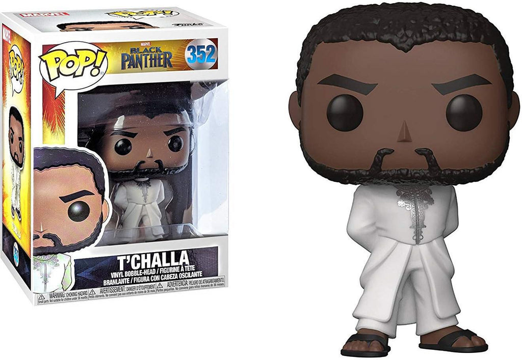 Pop Marvel Black Panther T'Challa White Robe Vinyl Figure