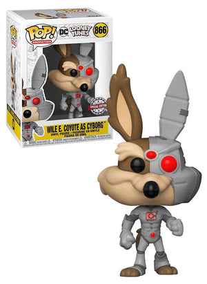 Pop DC Looney Tunes Wile E. Coyote as Cyborg Vinyl Figure Special Edition #866