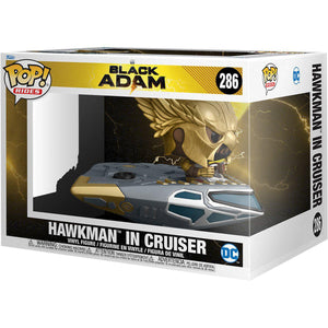 Pop Rides Black Adam Hawkman in Hawkcruser Vinyl Figure