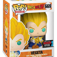 Pop Dragon Ball Z Final Flash Vegeta Vinyl Figure Fall Convention Exclusive #669