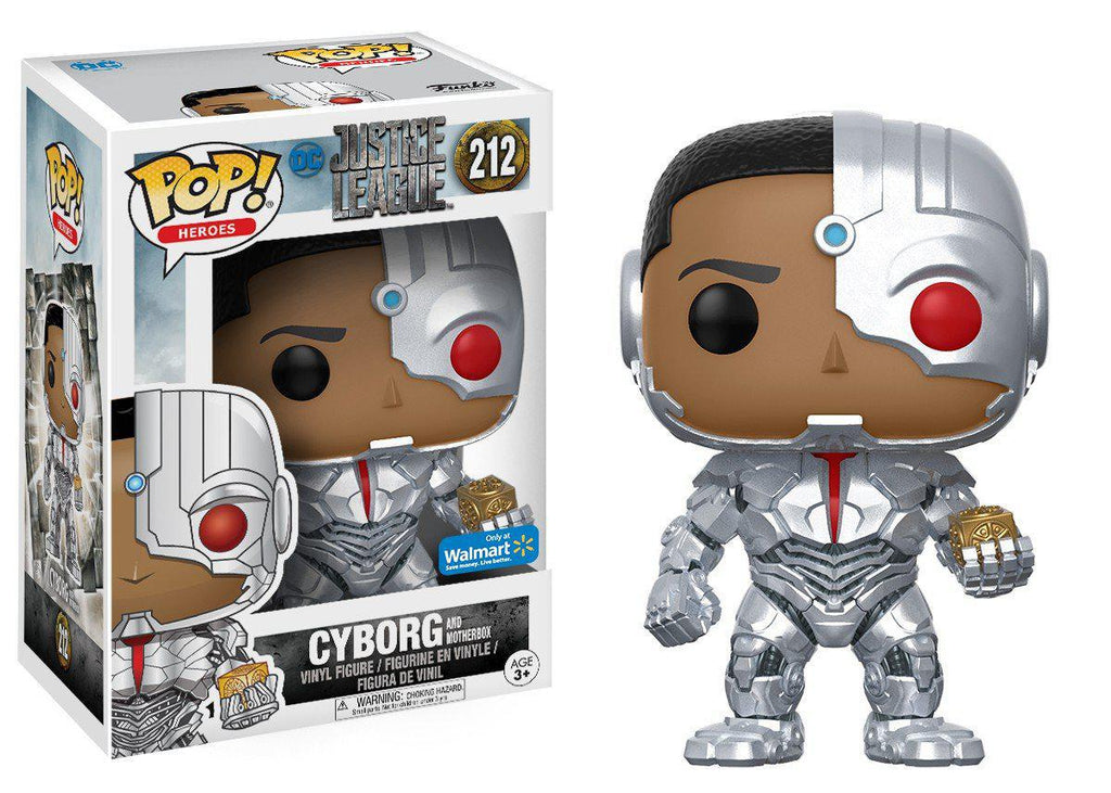 Pop Justice League Cyborg and Motherbox Vinyl Figure Walmart Exclusive