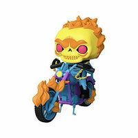 Pop Marvel Ghost Rider Black Light Vinyl Figure Deluxe Ride Funko Exclusive #33