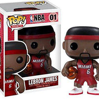 Pop NBA Lebron James Red Jersey Vinyl Figure